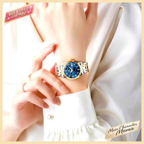 Stainless Steel Quartz Dress Watch Waterproof Luminous Date Women\'s Wristwatch main image 7